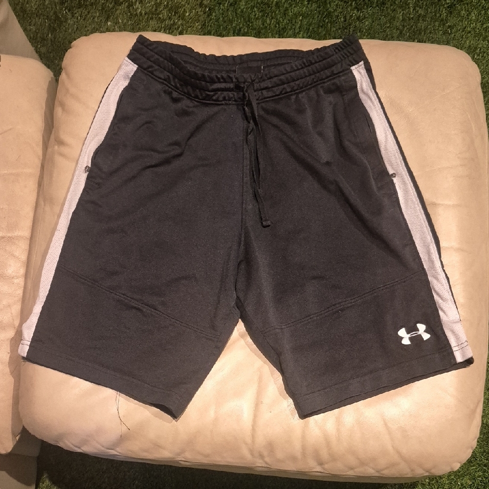 Under Armour Men's Athletic Shorts in Black and White